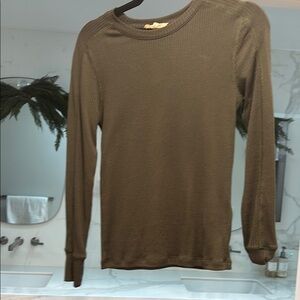 Women’s Madewell long sleeved tee- olive green